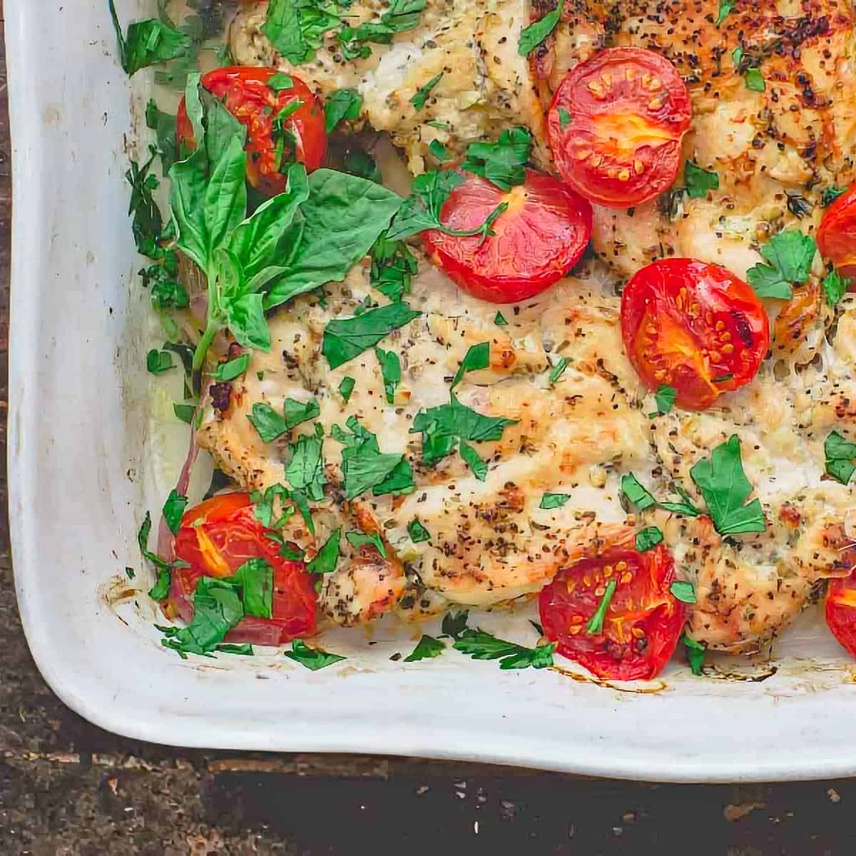 3. Italian Baked Chicken Breast Recipe - Italian recipe with chicken breast