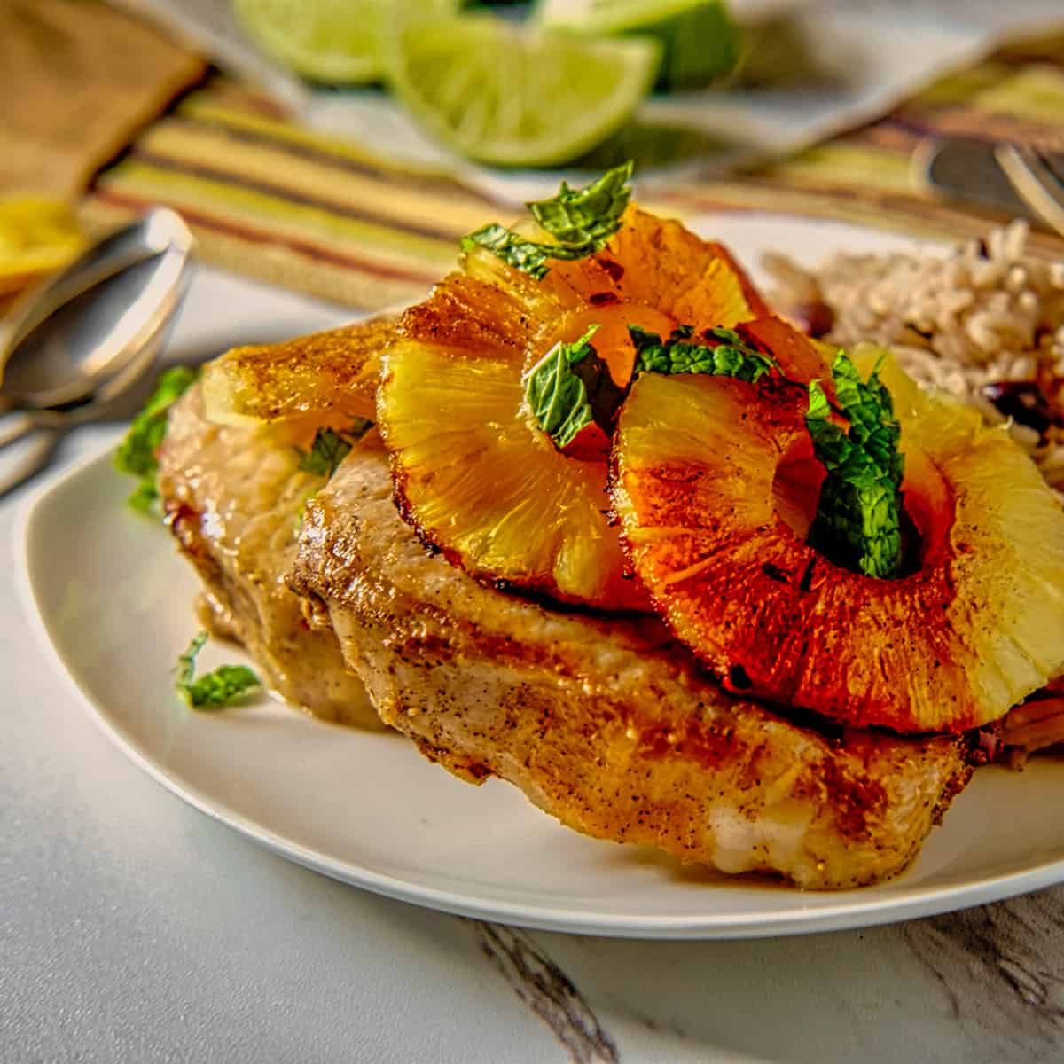 Spanish-Style Baked Pork Chops With Rice