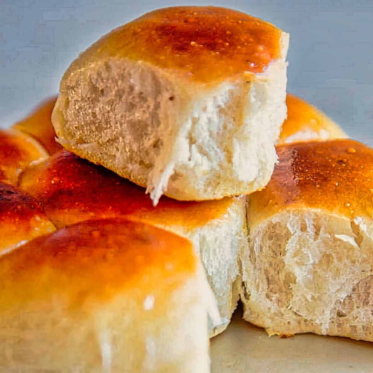 4. Ultra Soft Eggless Pull Apart Buns - air fryer bread recipes