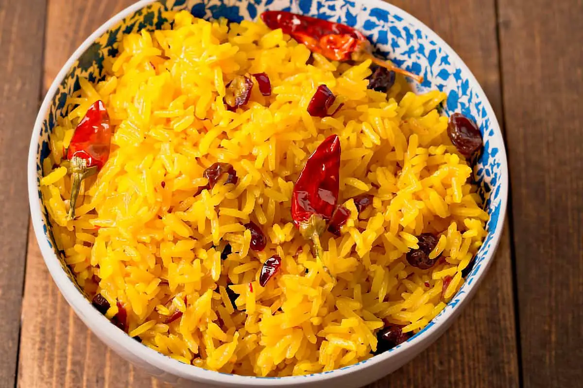 6. Thai Saffron-Coconut Rice - Thai rice recipes