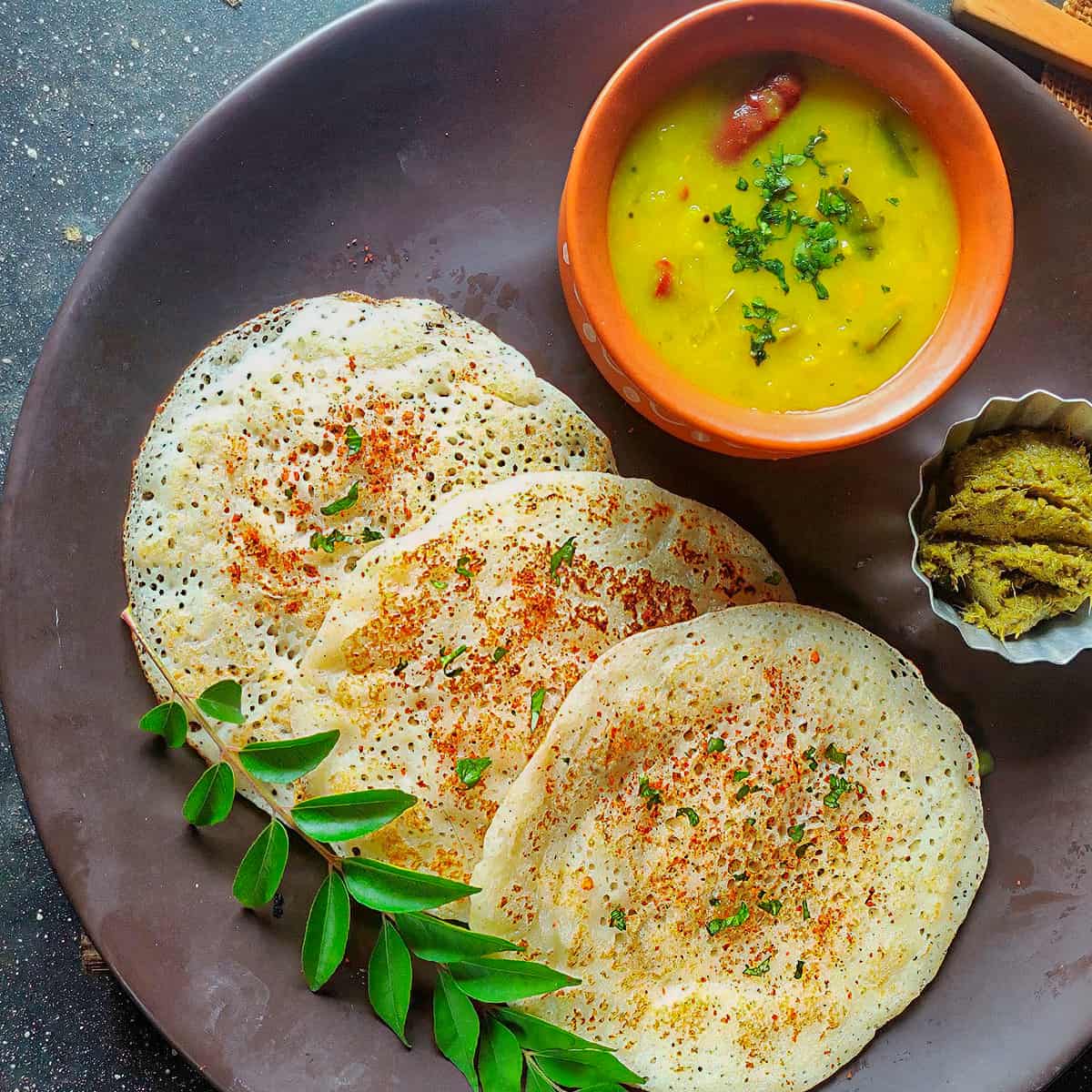 9. Instant Set Dosa Recipe- 10 Minute Vegetarian Indian Recipe