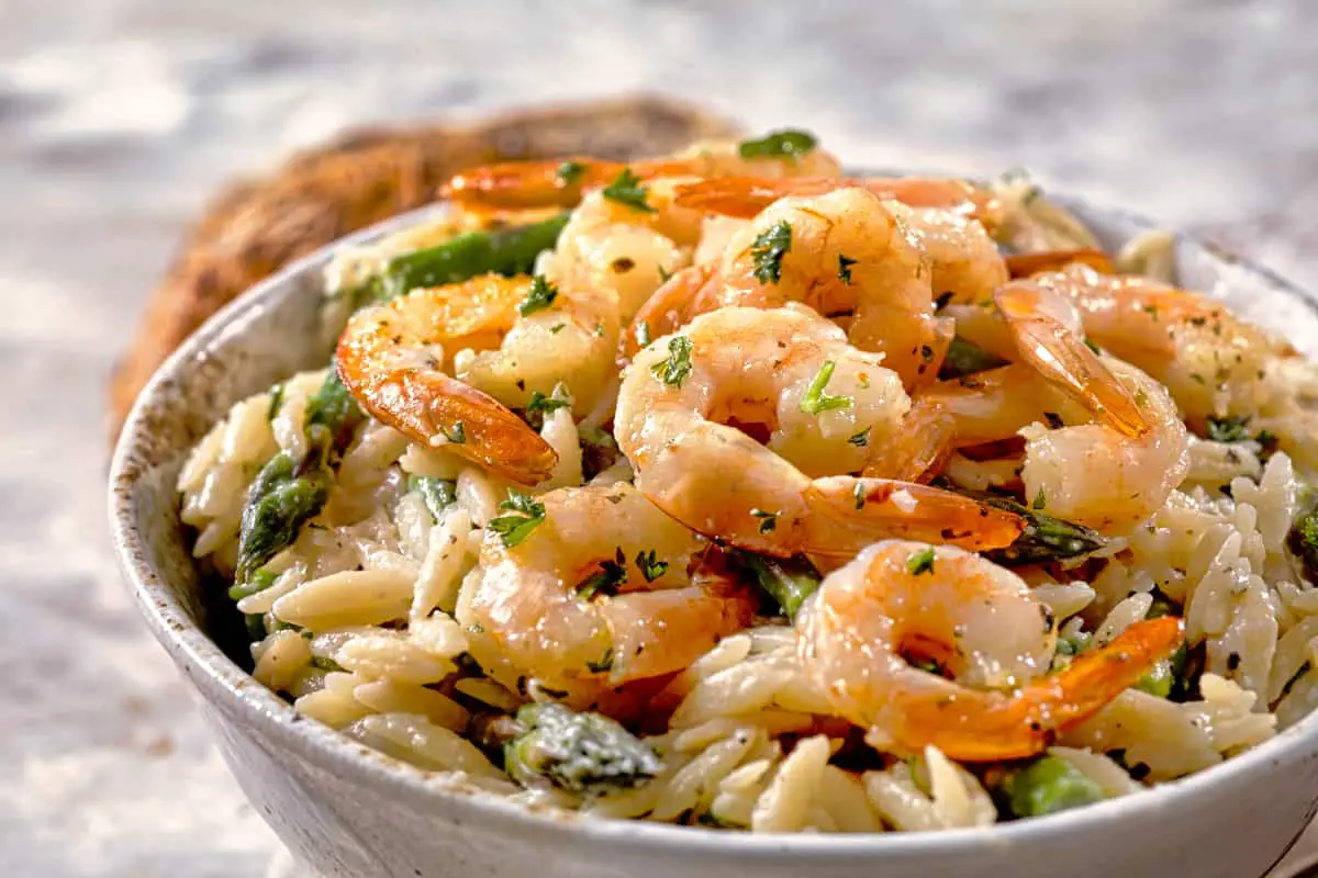 Orzo Pasta With Argentinian Red Shrimp