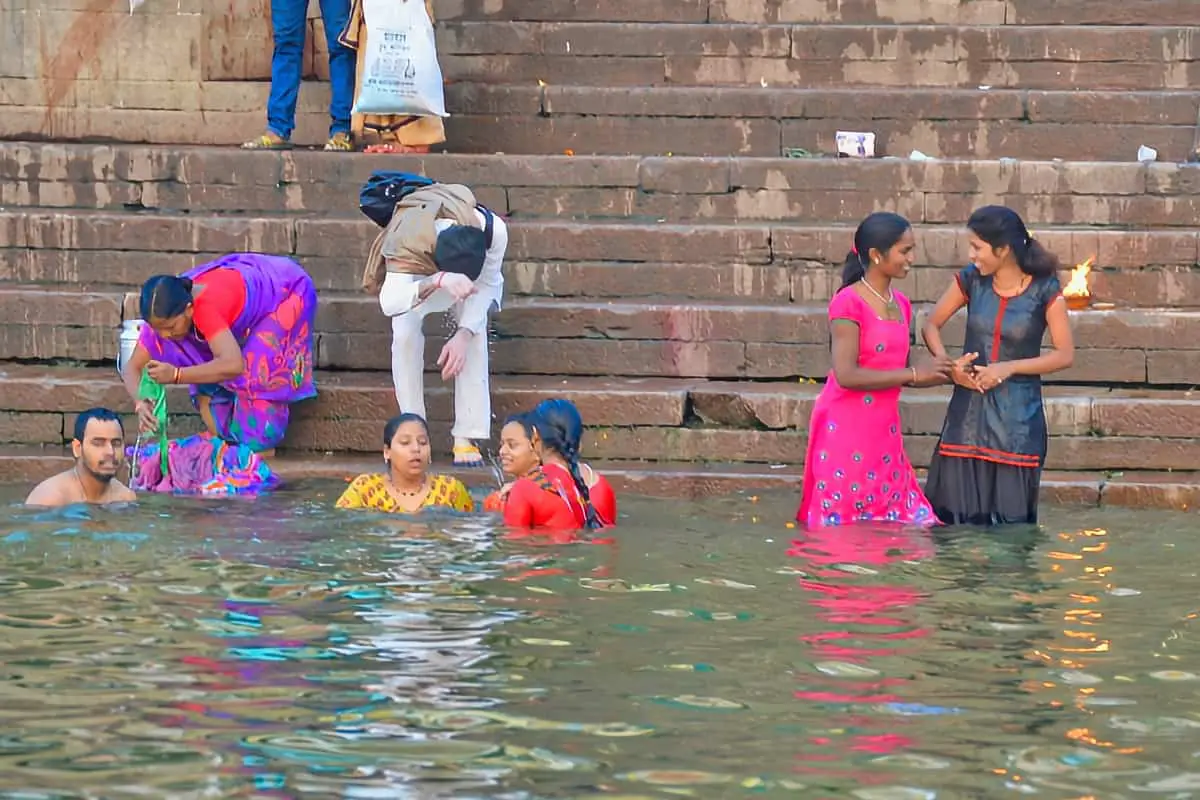 Varanasi Ghats Bathing