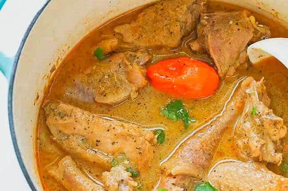 1. African Pepper Soup (Chicken) - Cameroon food