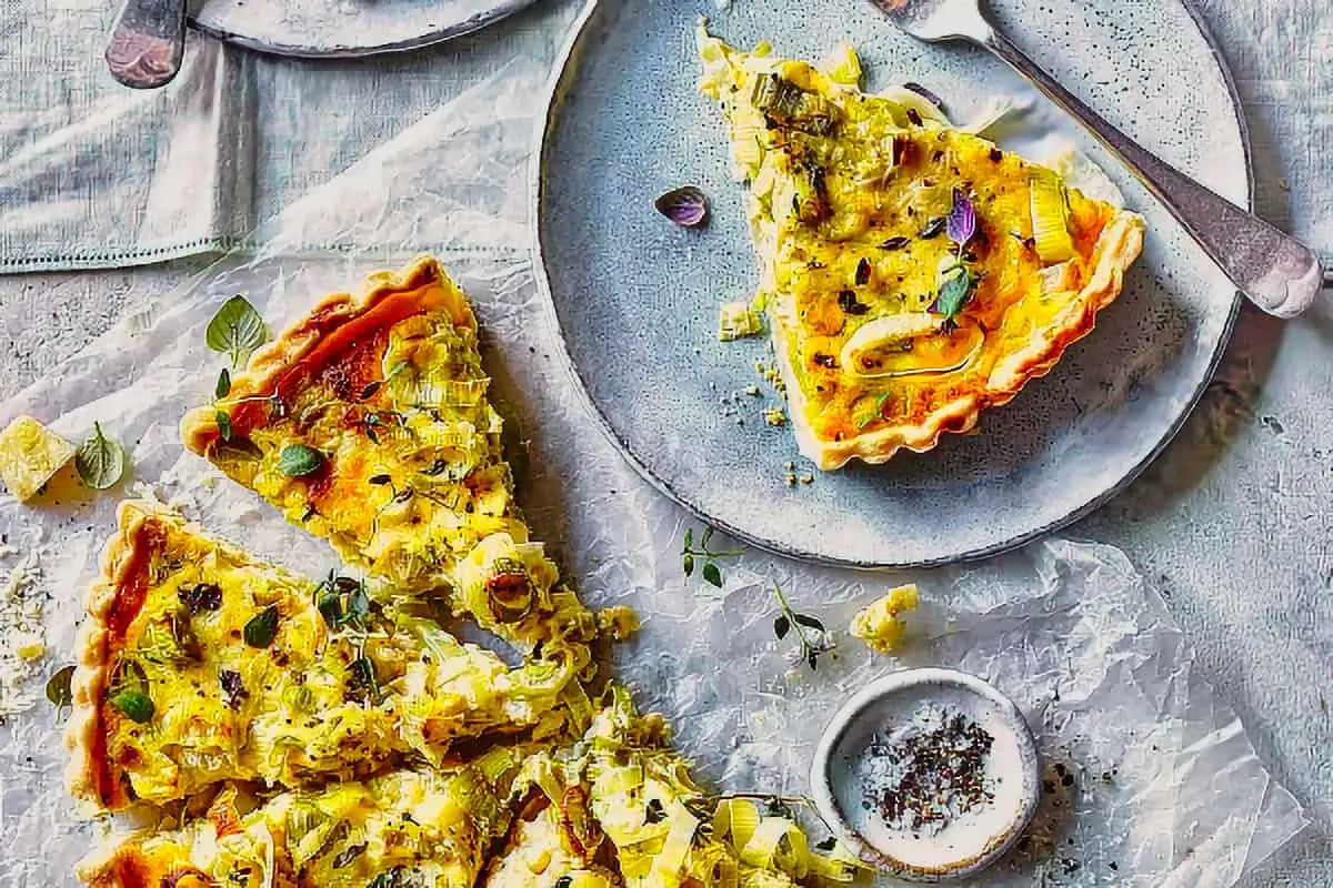 1. Leek and Parmigiano Reggiano tart - vegetable tart recipes