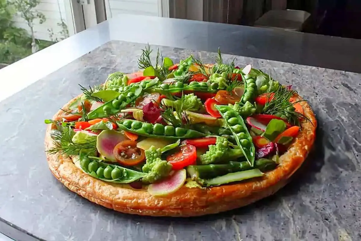 10. Spring Vegetable Tart- vegetable tart recipe