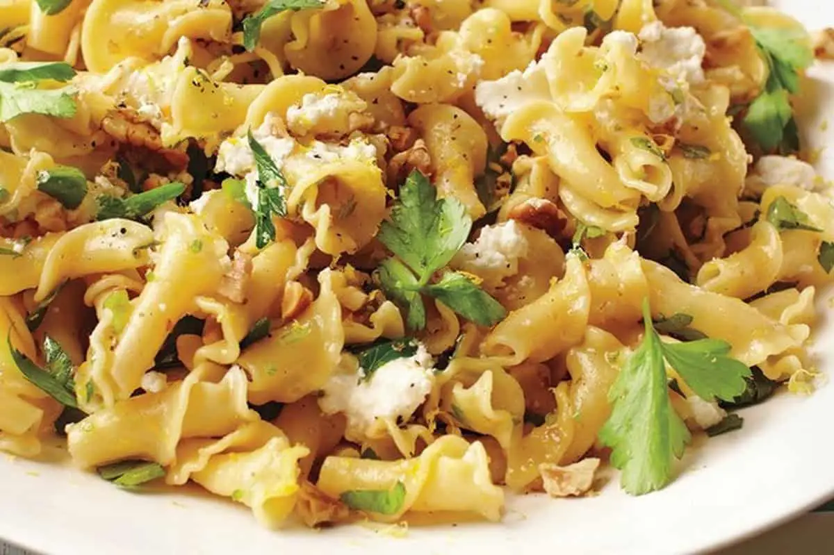 12. Campanelle with Walnuts, Ricotta, and Lemon