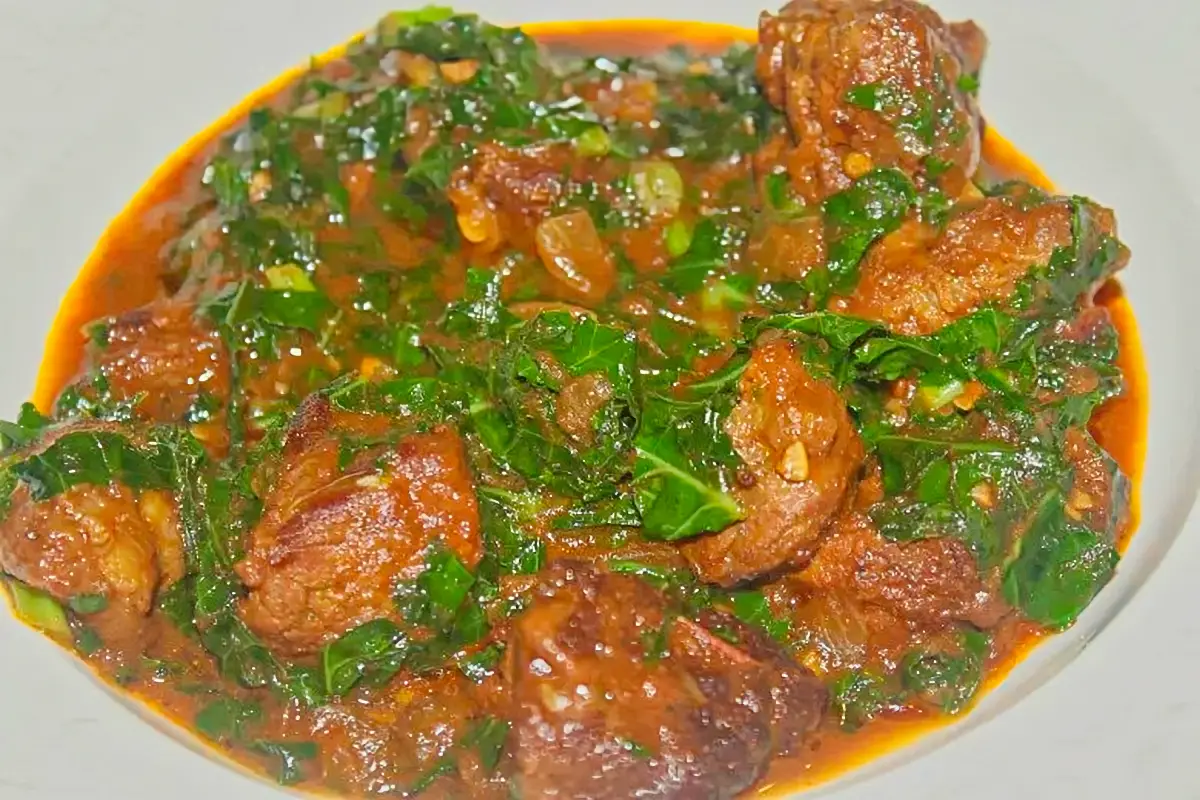 Beef and Kale Stew - Zimbabwe Food Recipes