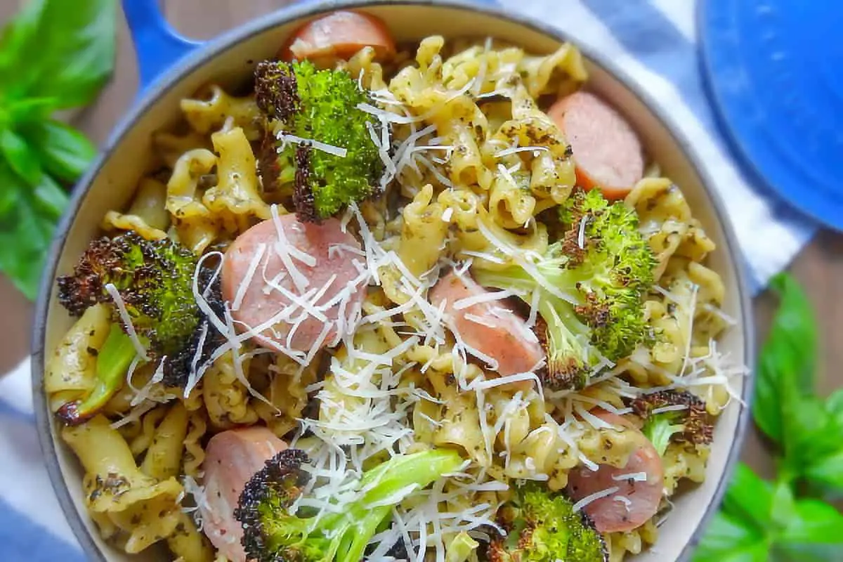 18. Campanelle with Basil, Walnut Pesto and Broccoli