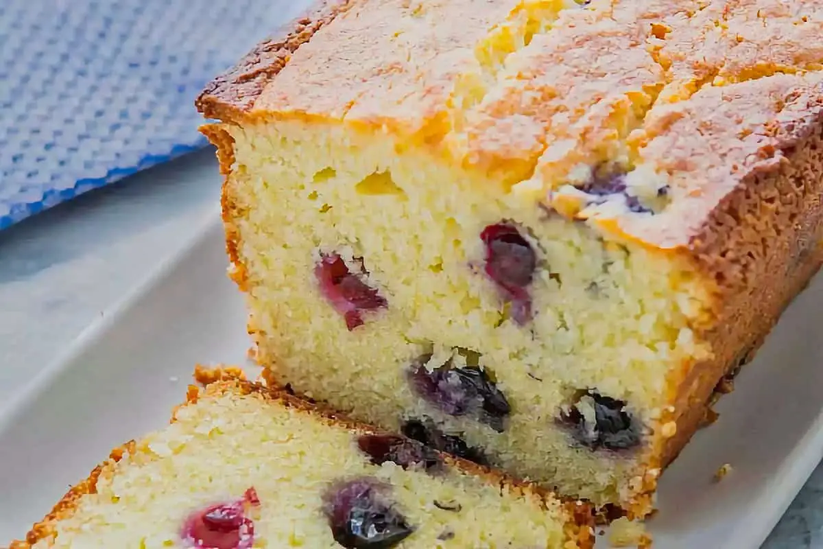 Lemon Blueberry Ricotta Pound Cake