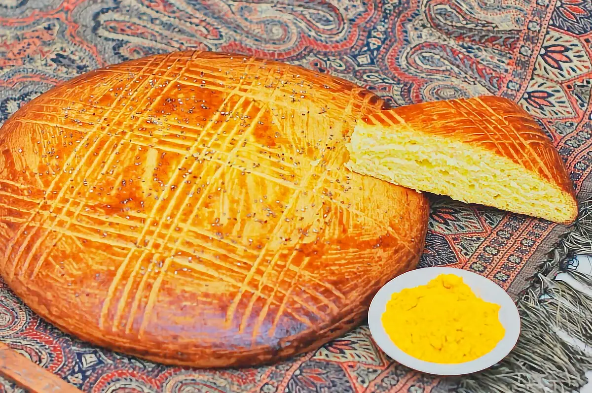 19. Shirin Chorek (Azerbaijani Sweet Milk Bread) - Delicious Recipes of Azerbaijan Food