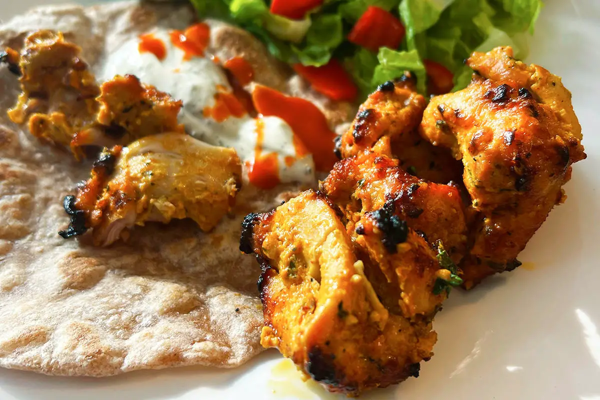 2. Afghani Chicken Kebab - Afghani food