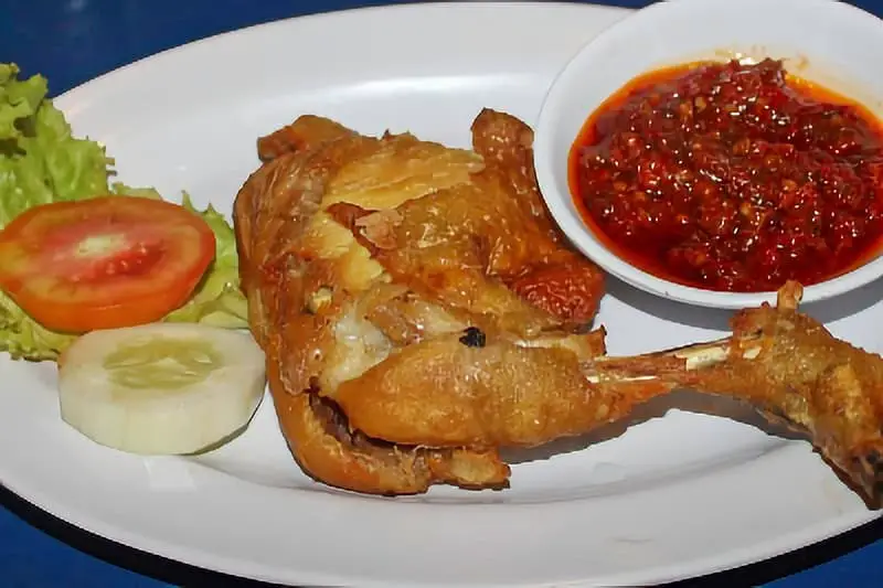 2. Ayam Penyet - Brunei food