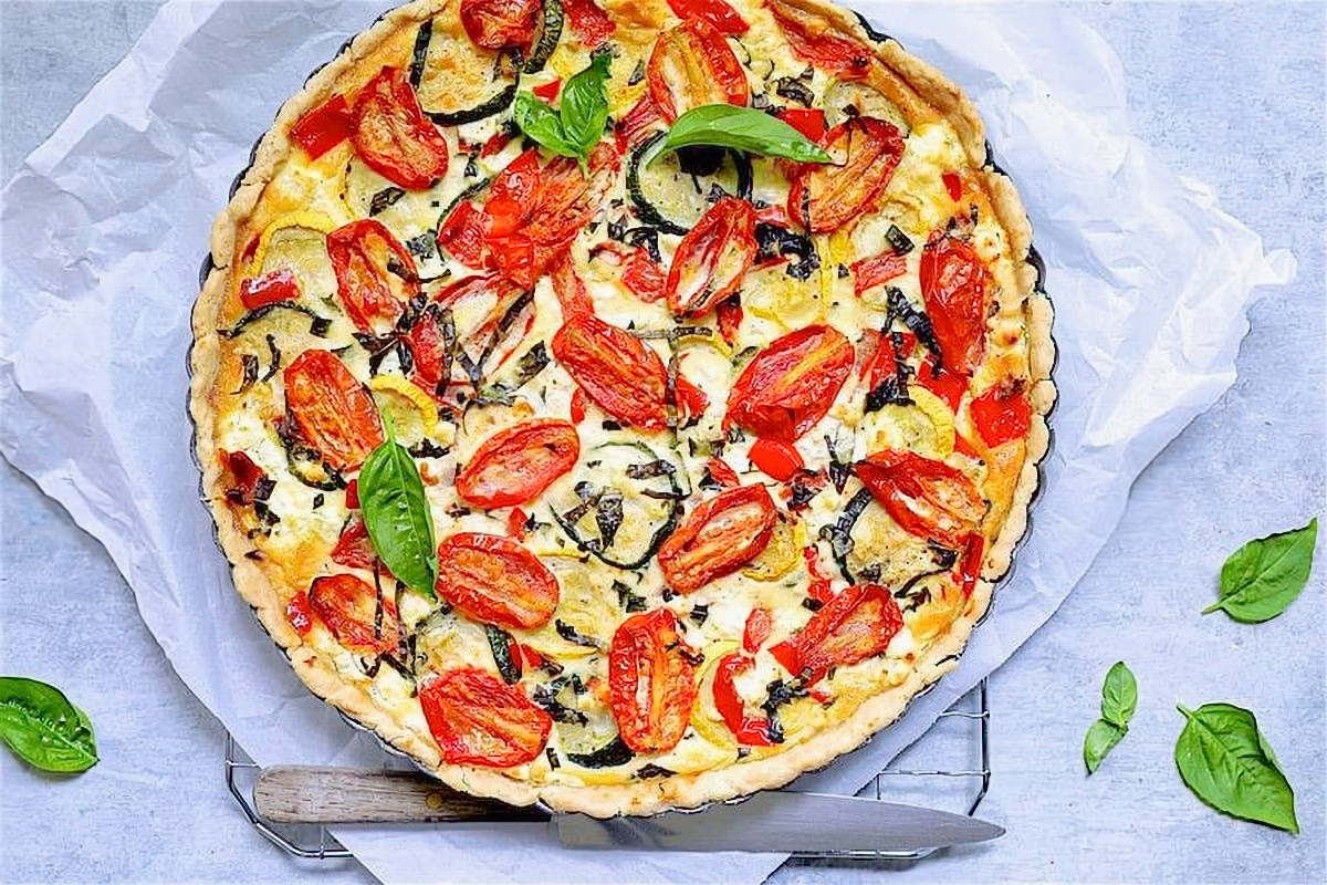 21. Provencal Vegetable and Goat Cheese Tart