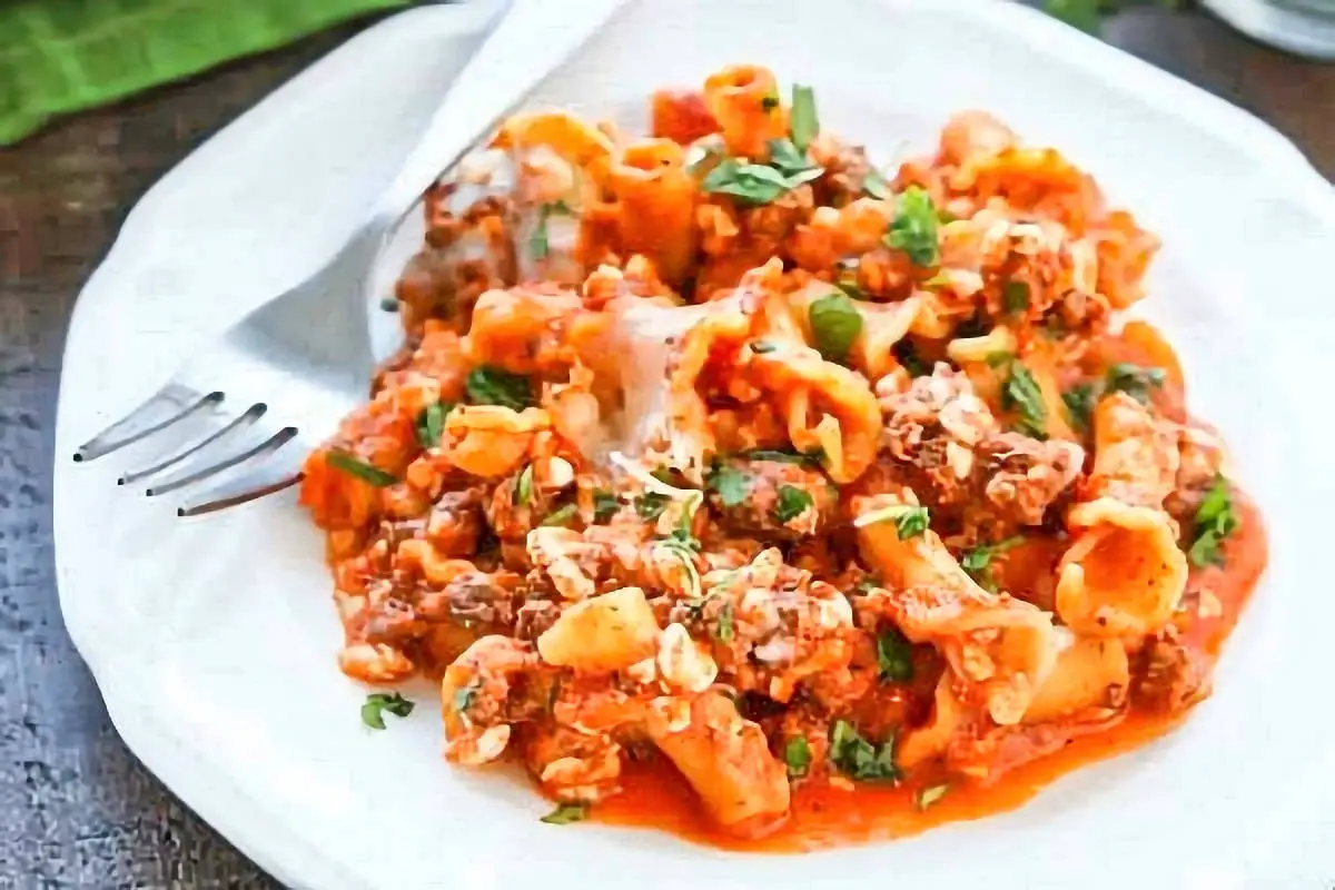 24. Easy Skillet Campanelle Lasagna