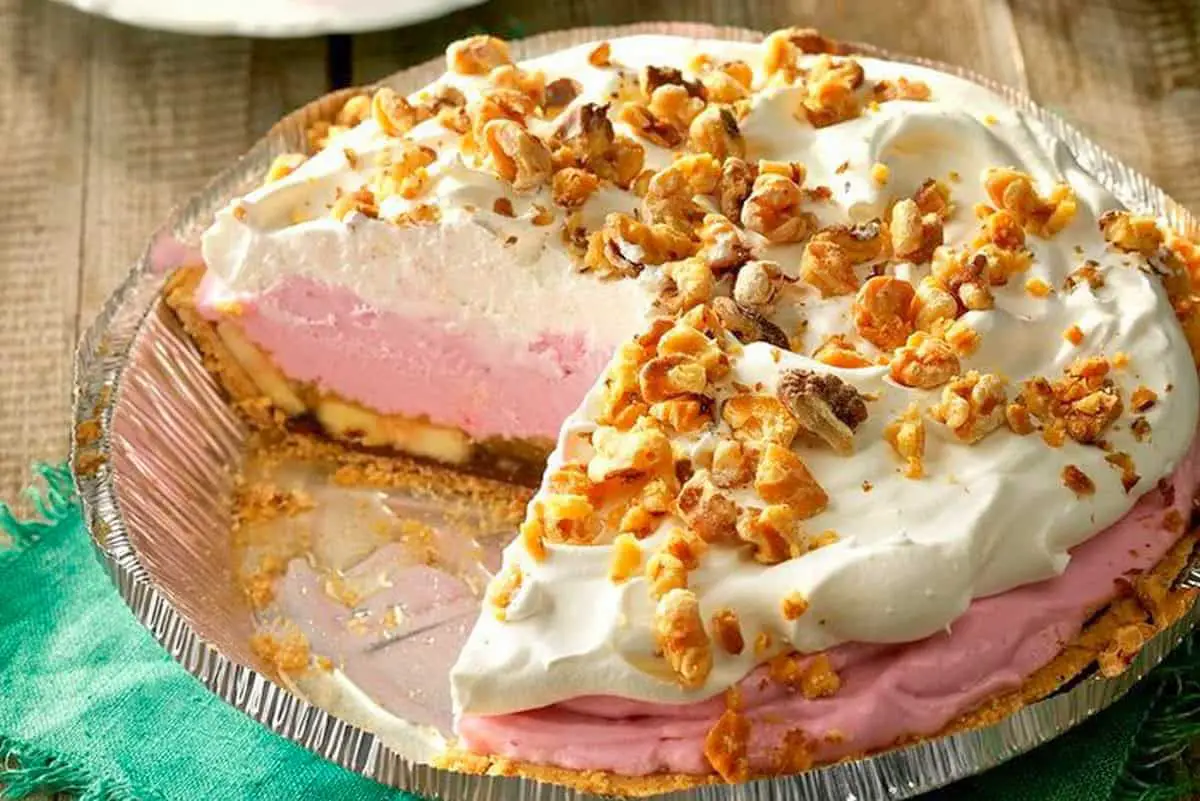 25. Frozen Banana Split Pie