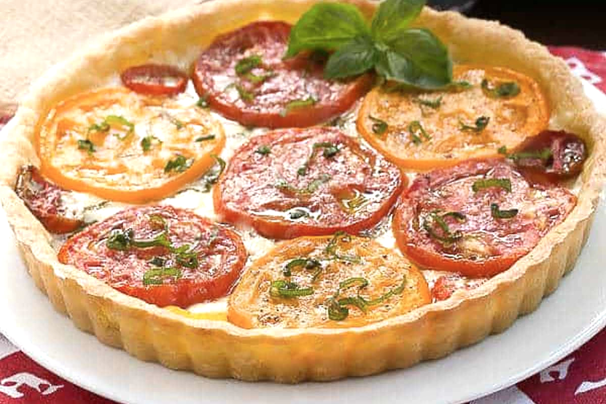 3. The Terrific Tomato Tart- vegetable tart recipes