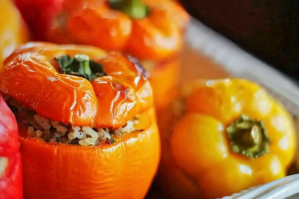 4. Beef & Sausage Stuffed Peppers