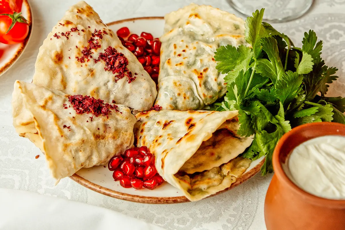 5. Qutab Flatbread (Azerbaijani Stuffed Flatbread) - Delicious Recipes of Azerbaijan Food