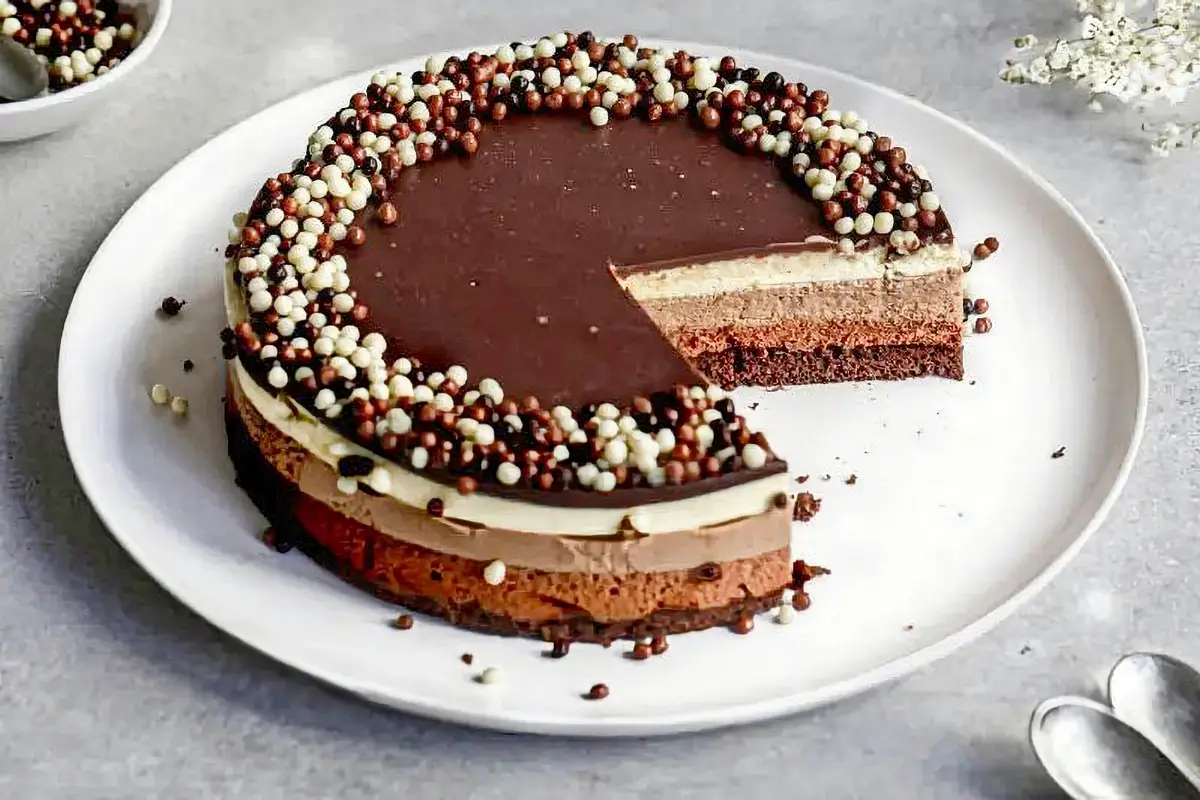5. Triple Chocolate Bavarian Cream Cake