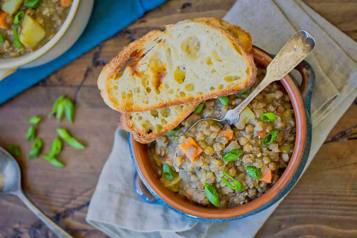 6. Vegan Bavarian Lentil Soup