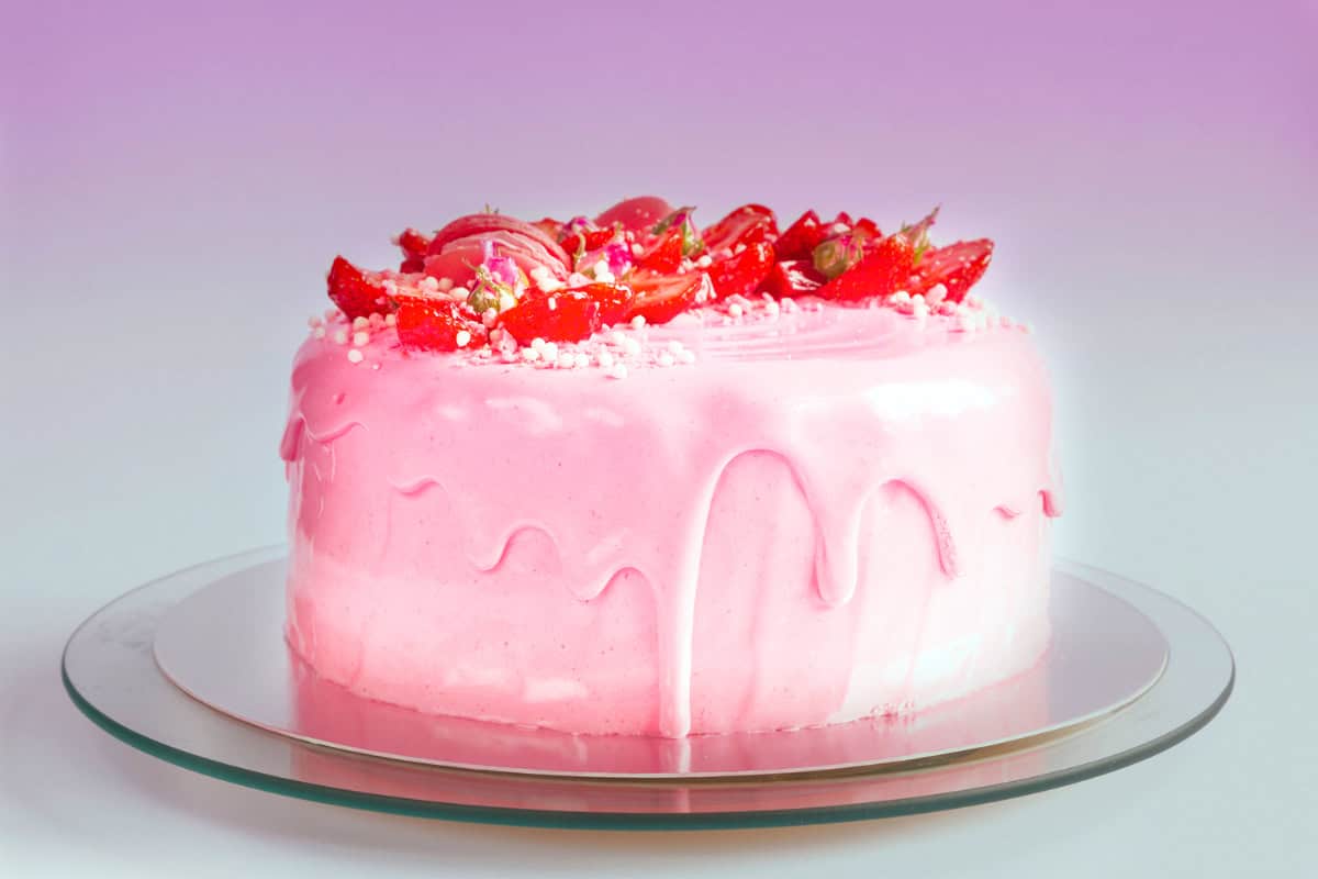 7. Summer-Inspired Strawberry Banana Milkshake Cake - strawberry and banana recipes