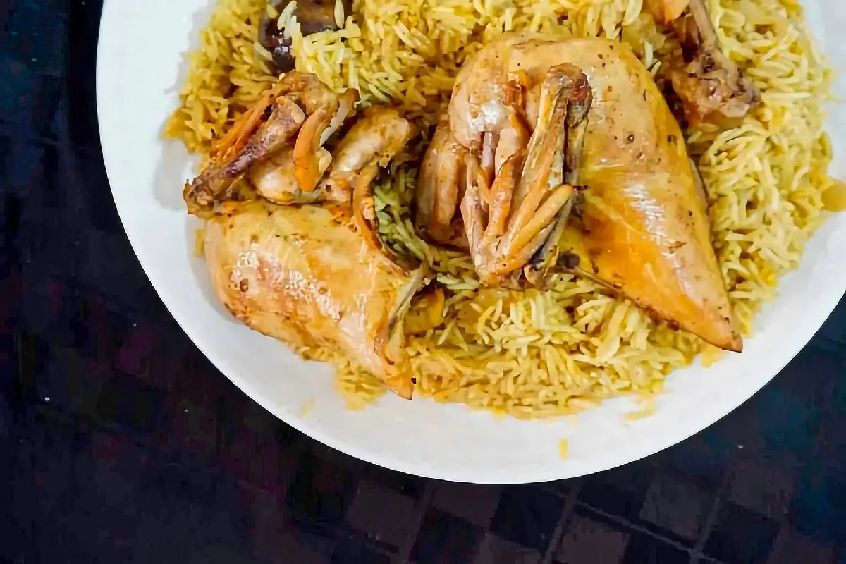7. Yemeni Chicken Mandi - Yemeni food