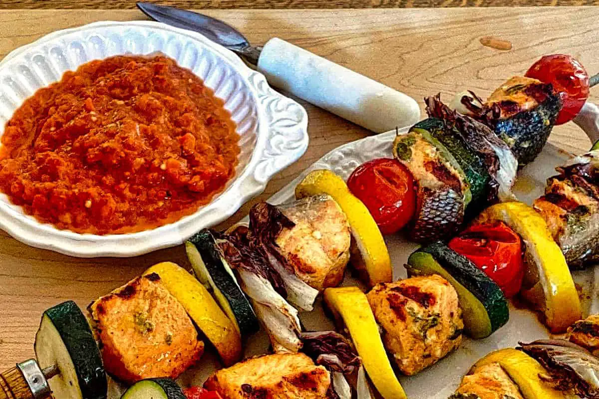 9. Kosovar Ajvar (Red Bell Pepper & Eggplant Spread)