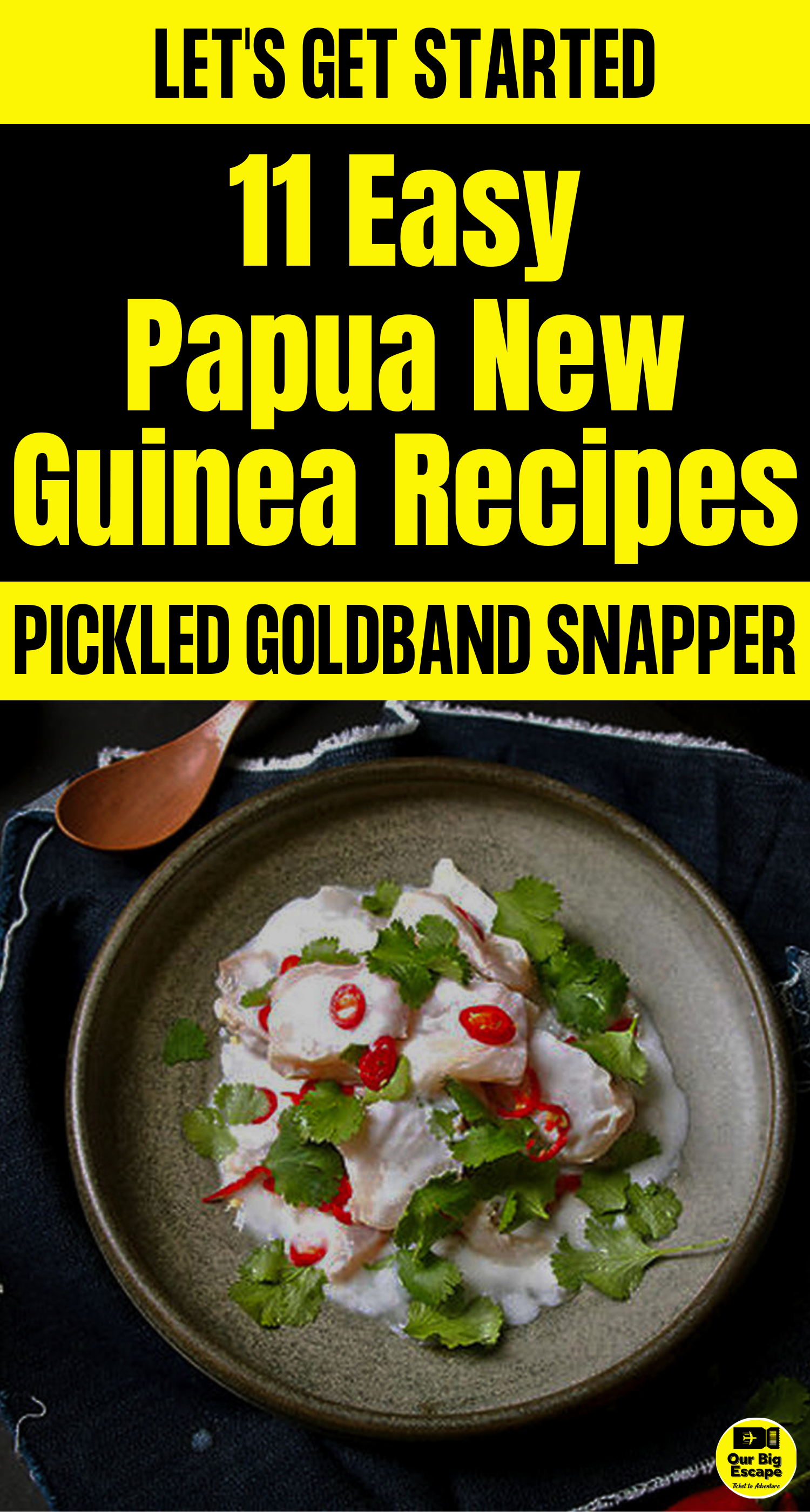 11 Papua New Guinea Recipes - Pickled Goldband Snapper