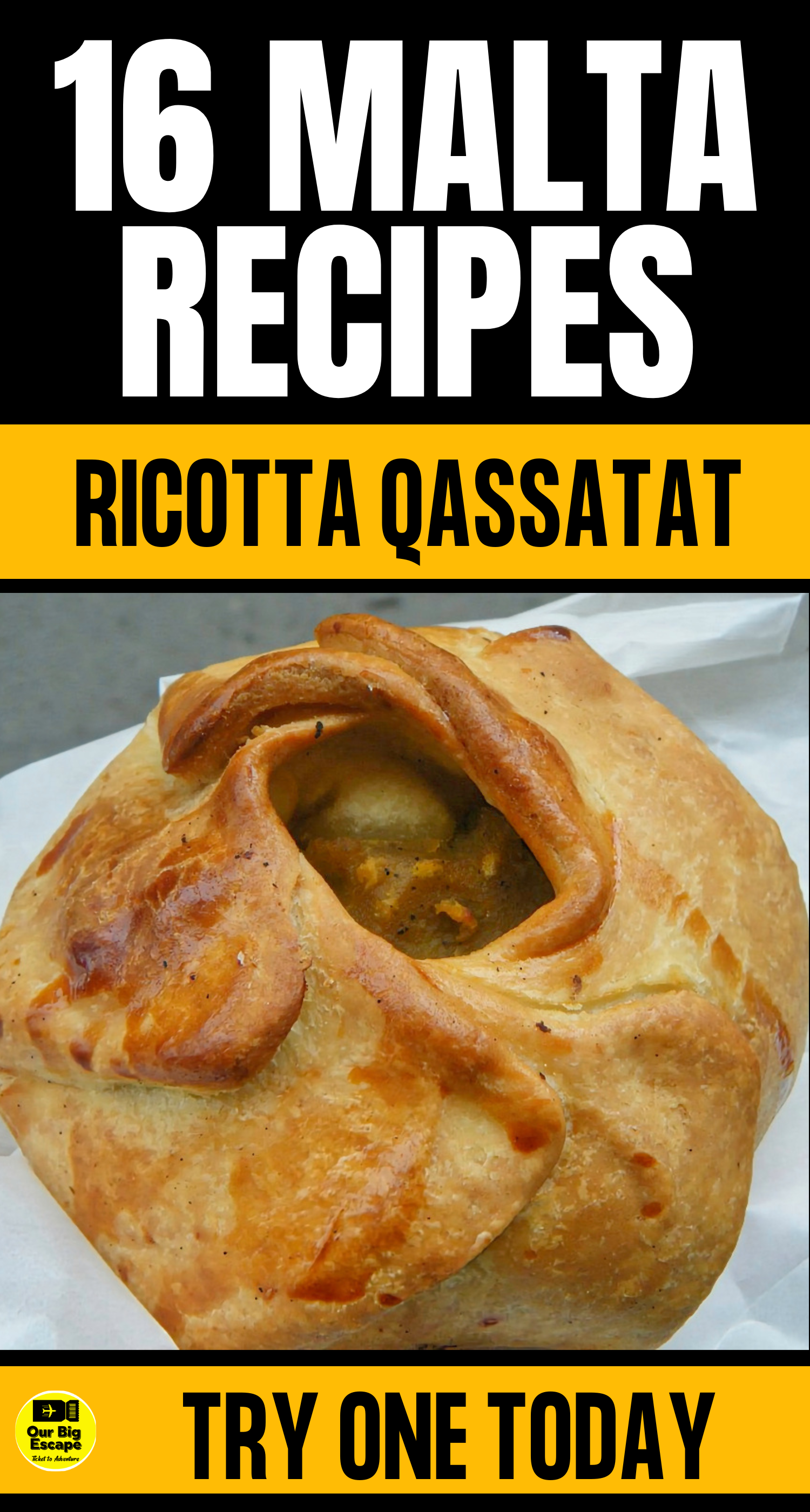 16 Malta Recipes - Ricotta Qassatat
