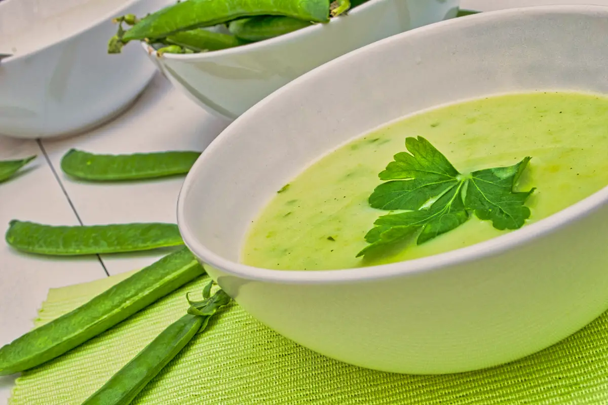 1. Vegan Pea and Mint Soup Recipe