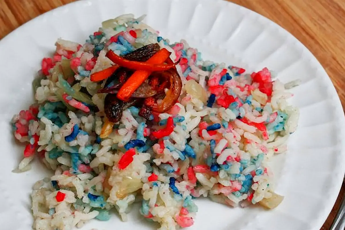 11. Dyed Rice aka Rainbow Rice Palau