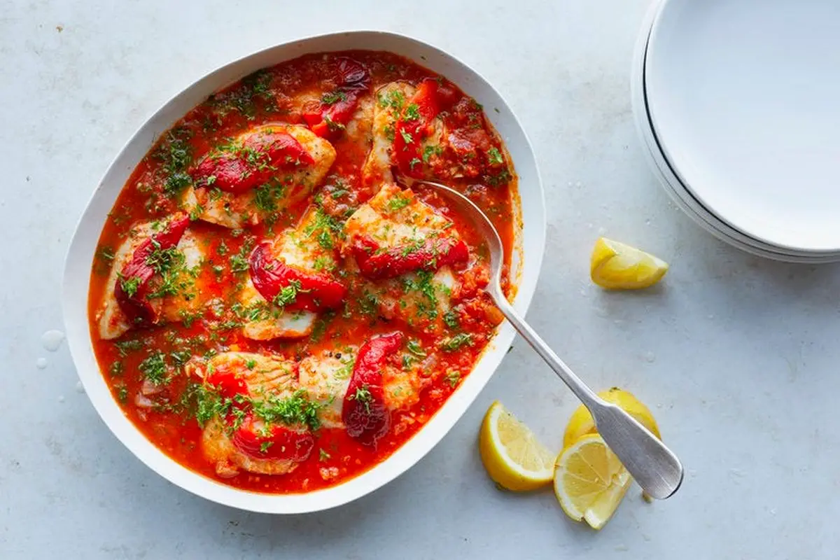 12. Libyan Aharaimi (Fish in Tomato Sauce)