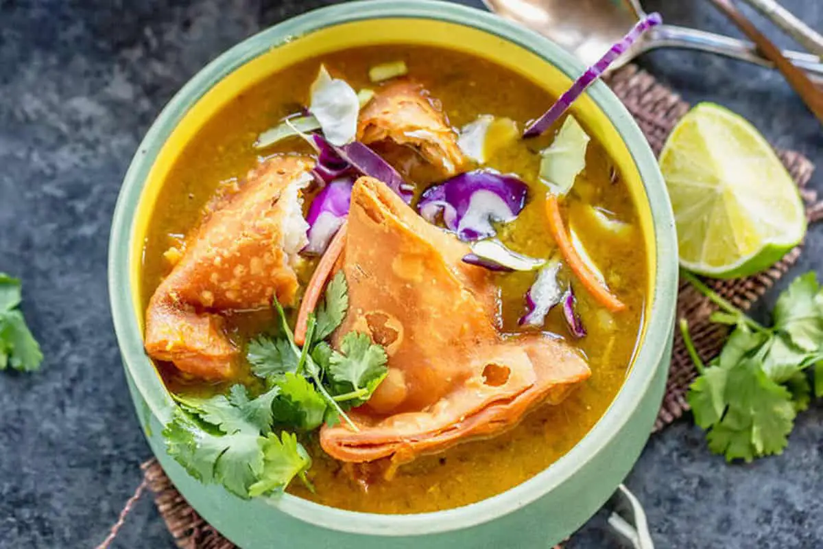 13. Samosa Soup - Burma Recipes