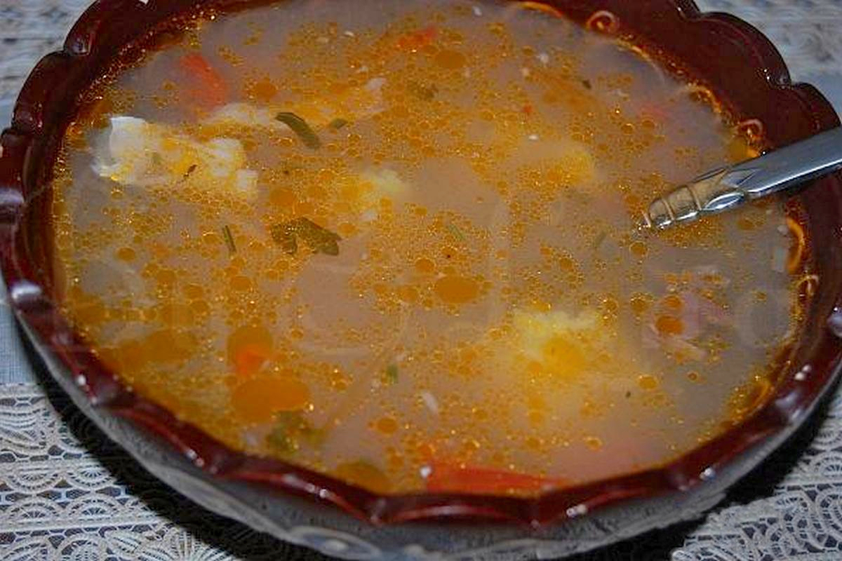 16. Moldovan Fish soup with Corn Groats