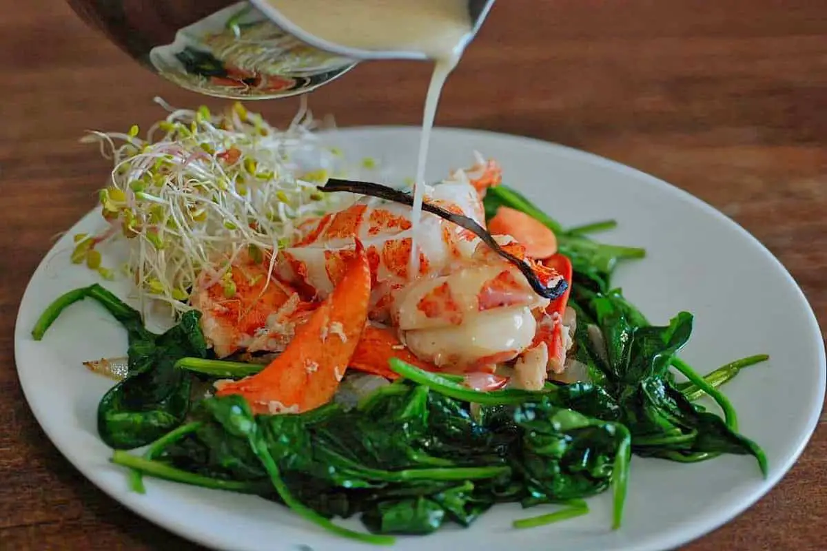 4. Comoros Lobster with Vanilla Bean Butter Sauce