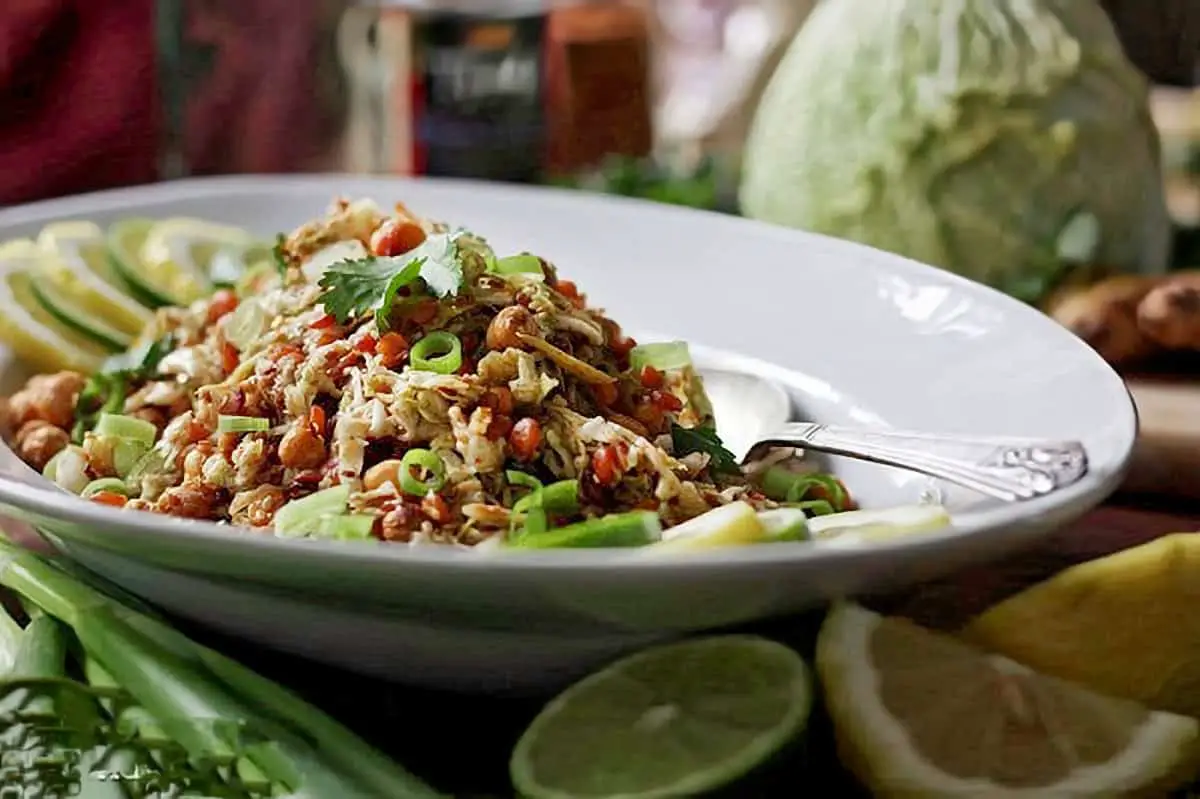 5. Gin Thoke (Ginger Salad) - Burma Dishes