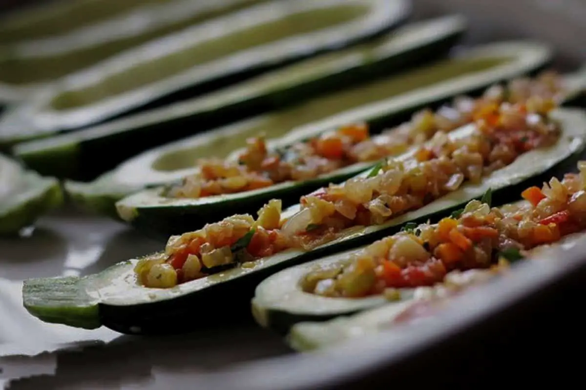 9. Moldovan Veggie & Feta Stuffed Zucchini