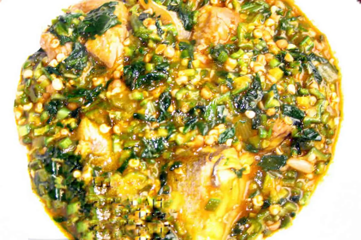 9. Placali with Okra Sauce (or Kopè)