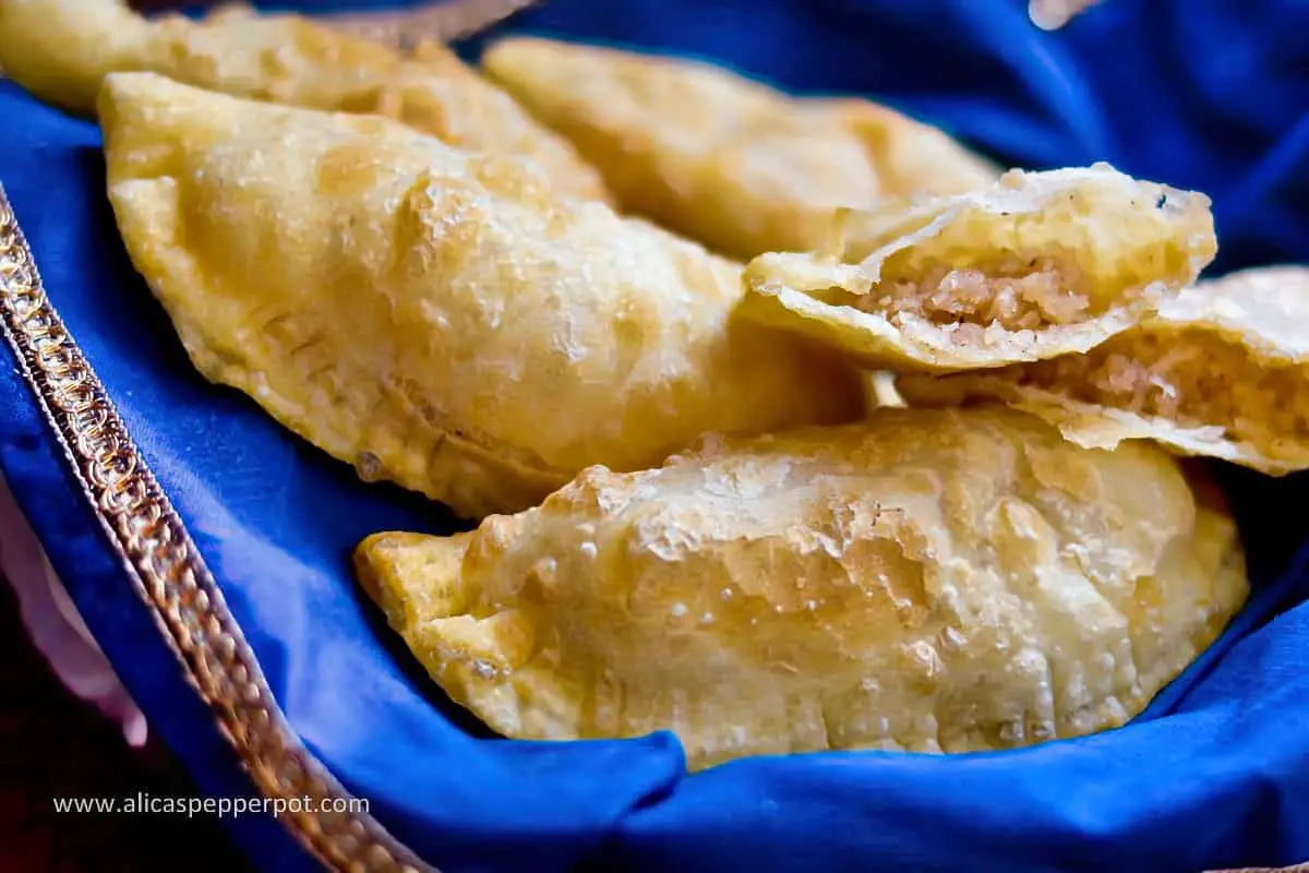 9. Spiced Coconut Turnovers - Guyana recipes