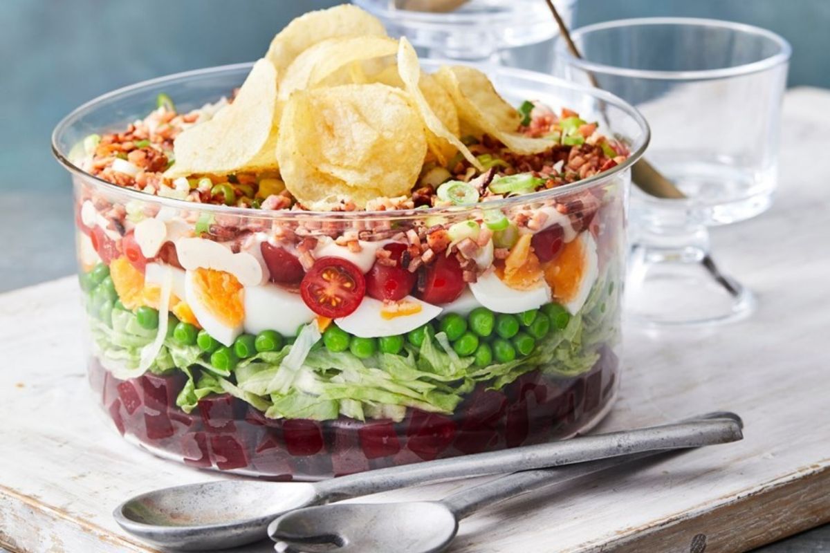 12. Retro Layered Aussie Salad