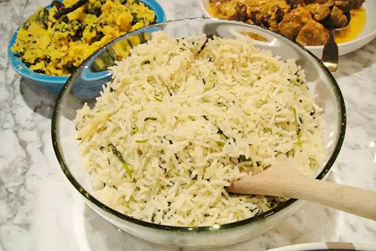 12. Sri Lankan Rice with Cilantro and Lemon Grass