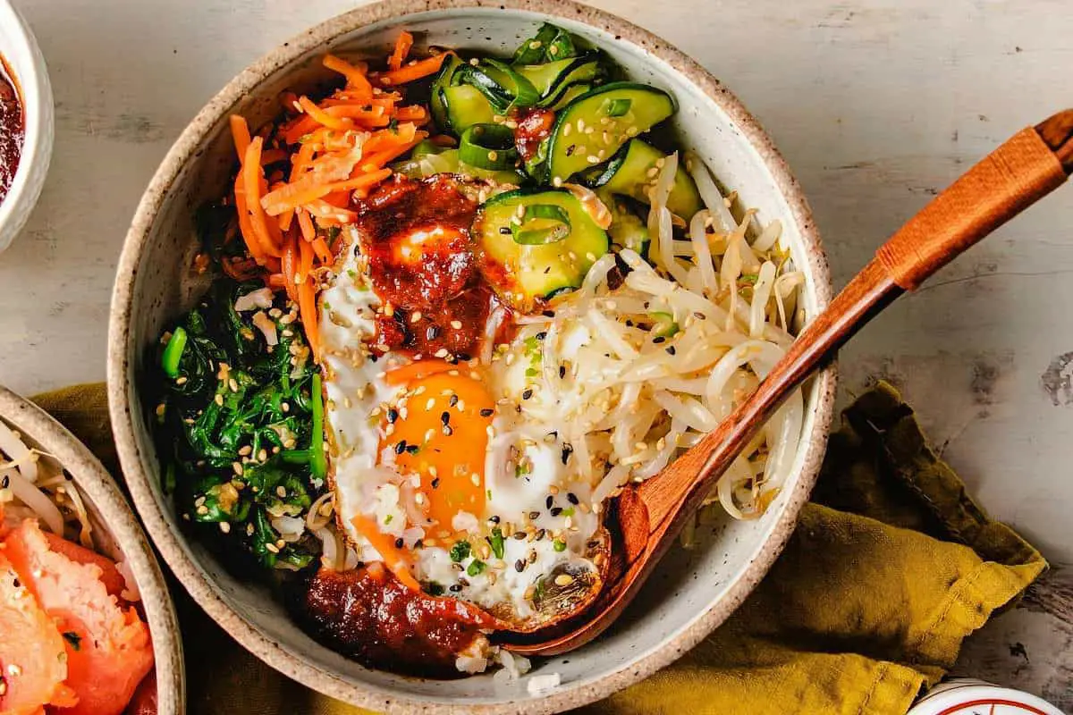 15. South Korean Beef and Vegetable Bibimbap