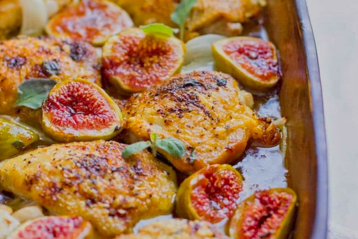 19. Honey Roasted Chicken and Figs