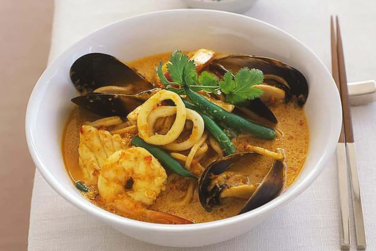 Australian food tradition Laksa Lemak