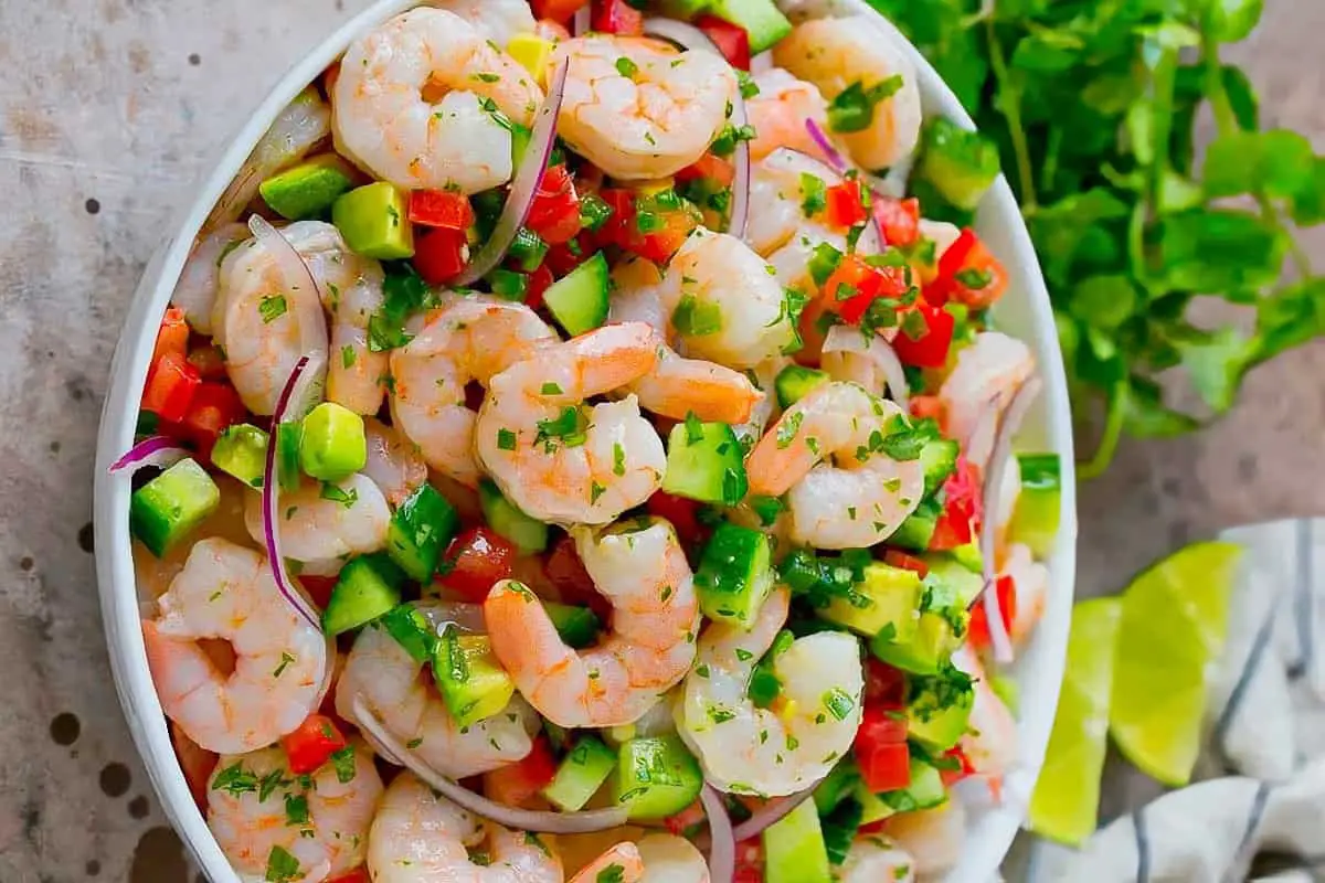 4. Shrimp Ceviche - Saint Kitts Food