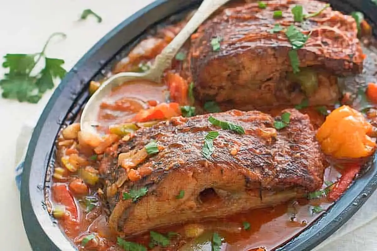 7. Curried Fish Stew - Saint Kitts Food