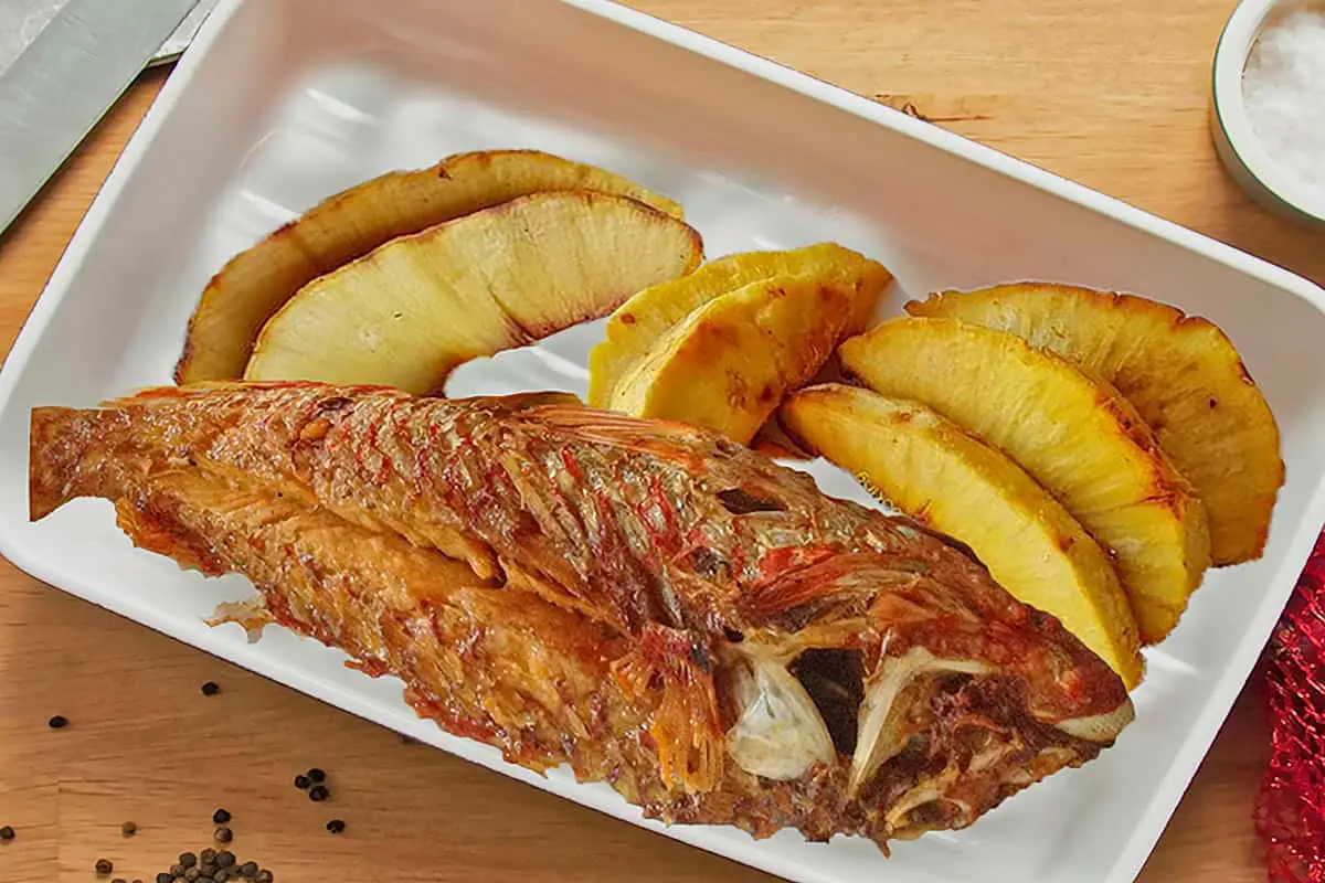 7. Roasted Breadfruit & Jackfish - Saint Vincent Recipes