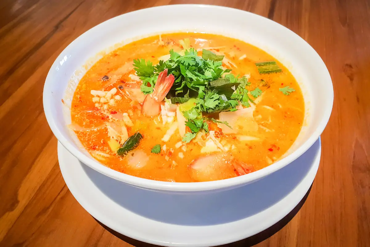 Cambodian Coconut Soup with Shrimp recipe
