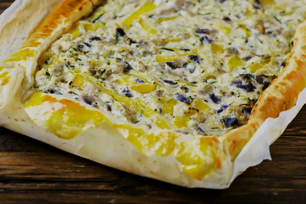 Vegetarian Caramelized Endive and Blue Cheese Tart recipe